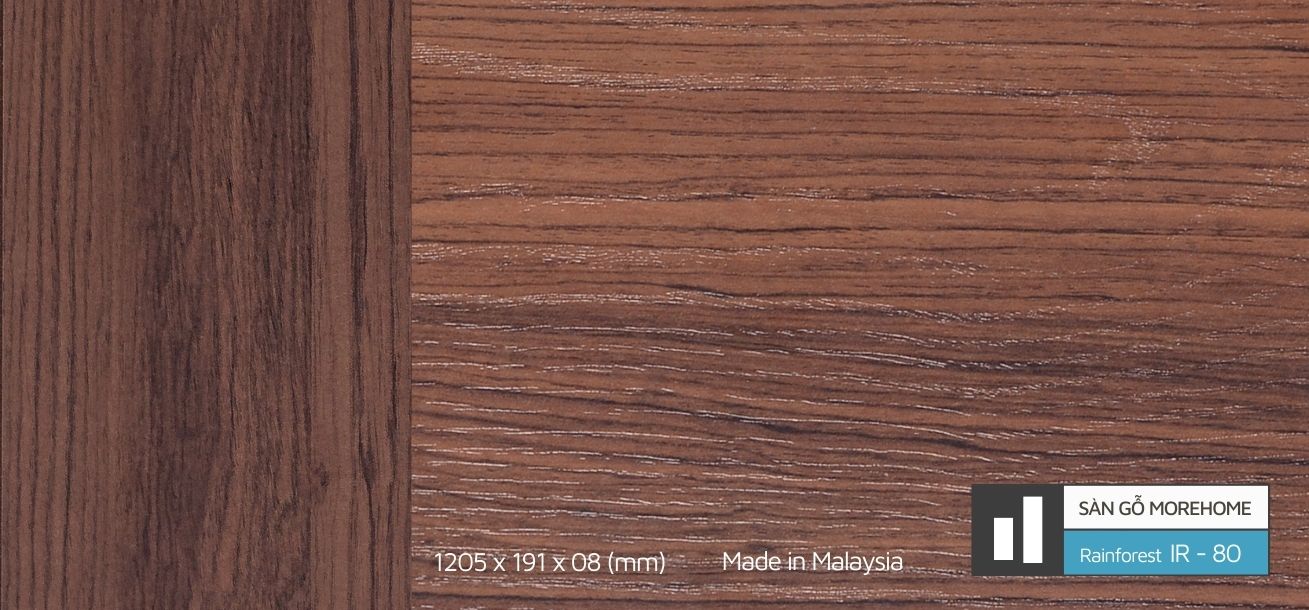 Sàn gỗ công nghiệp RainForest IR - 80