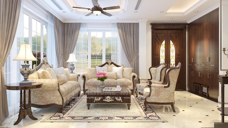 Sofa biệt thự tân cổ điển Sofa biệt thự tân cổ điển