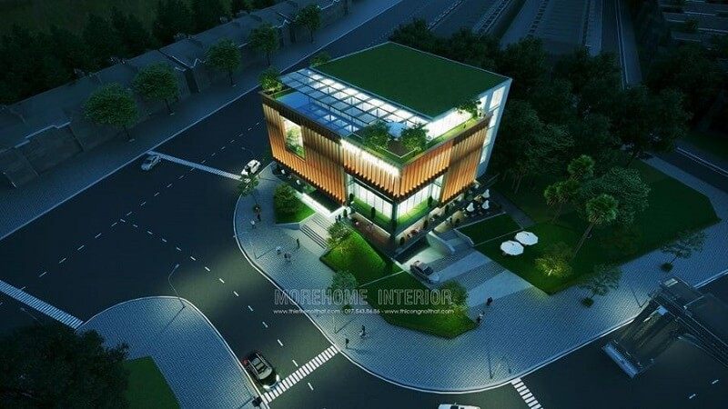 Thiết kế văn phòng đẹp và tiện nghi kiến trúc hiện đại