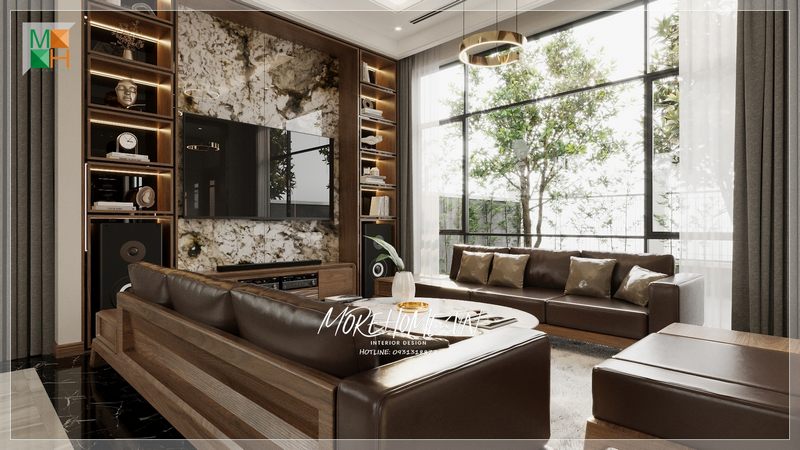 Ngây ngất và ấn tượng với mẫu thiết kế phòng khách biệt thự sang trọng hiện đại đẹp độc đáo cho không gian sống của gia đình.